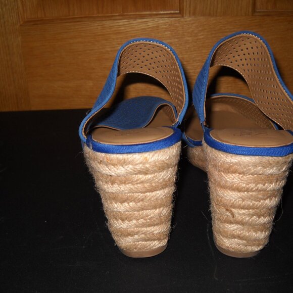 Franco Sarto Blue Wedge Espadrille MINT2 - Size 10 - Picture 5 of 5